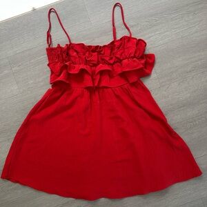 Red Ruffled Sundress